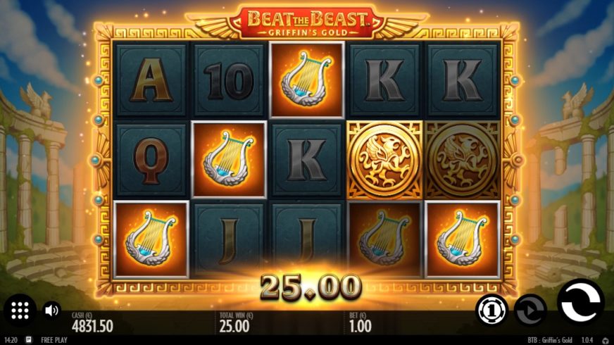Beat the Beast Griffins Gold slot screen 2