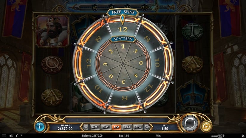 The Sword and the Grail Excalibur slot screen 2