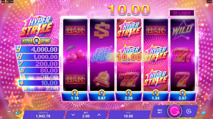 Hyper Strike HyperSpins slot screen 2