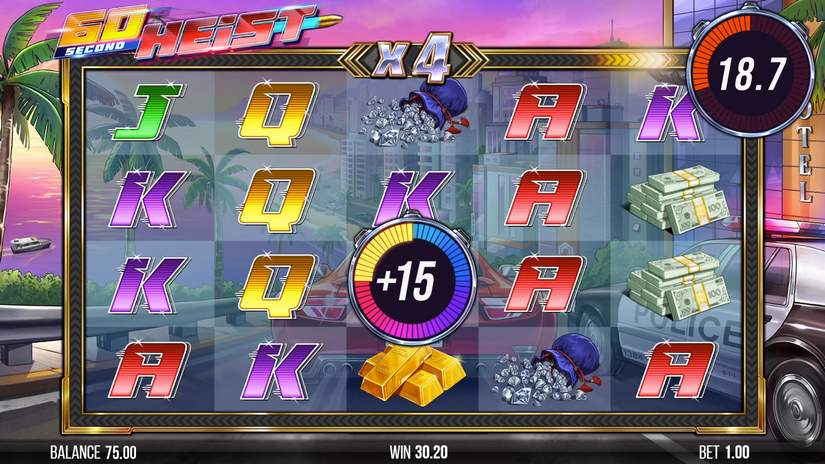 60 Second Heist slot screen 3