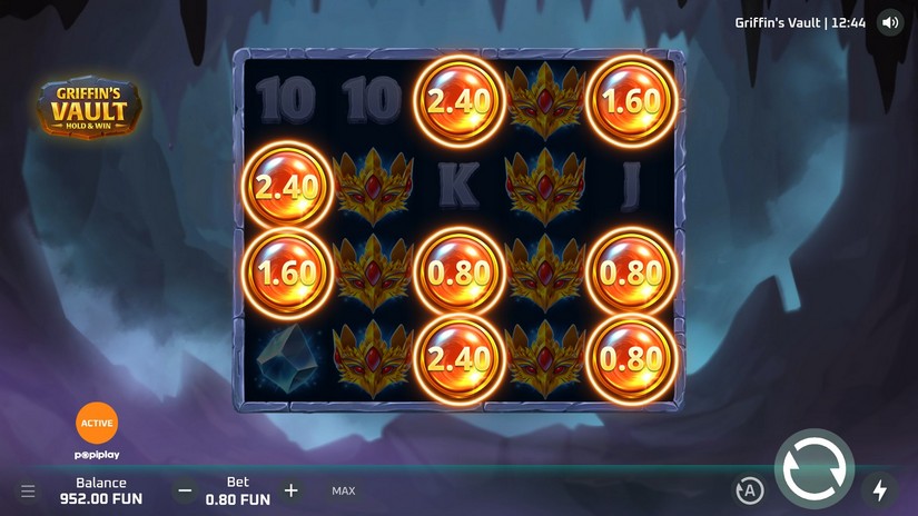 Griffin’s Vault slot screen 2