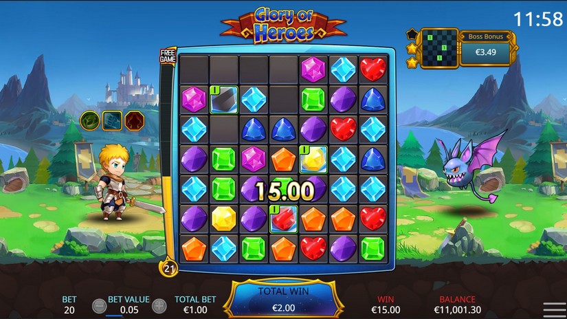 Glory of Heroes slot screen 4