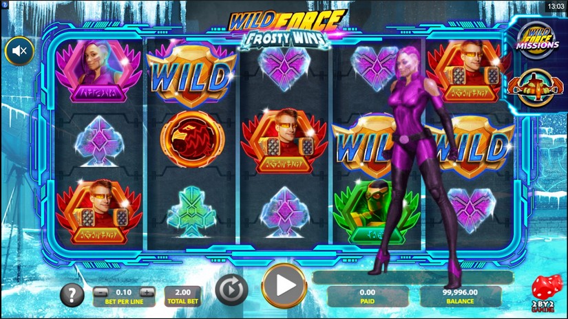 Wild Force Frosty Wins slot screen 3