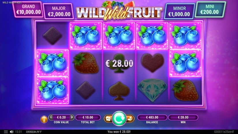 Wild Wild Fruit slot screen 2