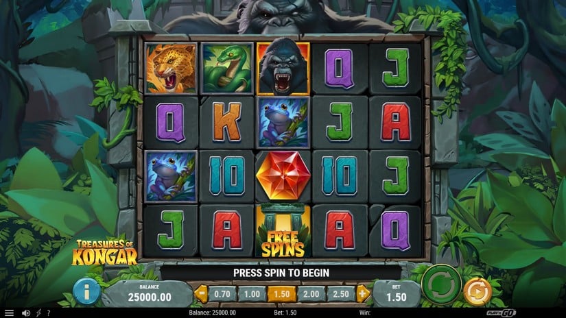 Treasures of Kongar slot screen 1