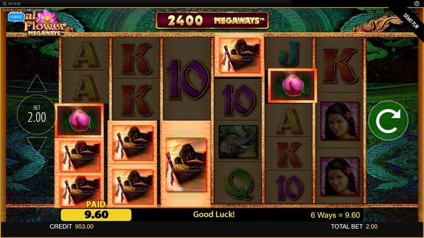 Thai Flower Megaways slot screen 4
