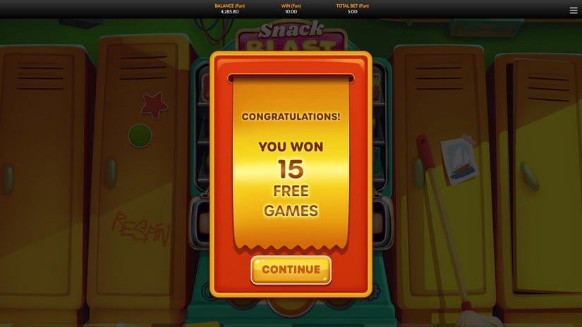 Snack Blast slot screen 4