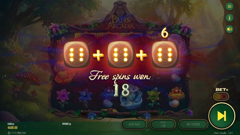 Pan’s Arcadia slot screen 3