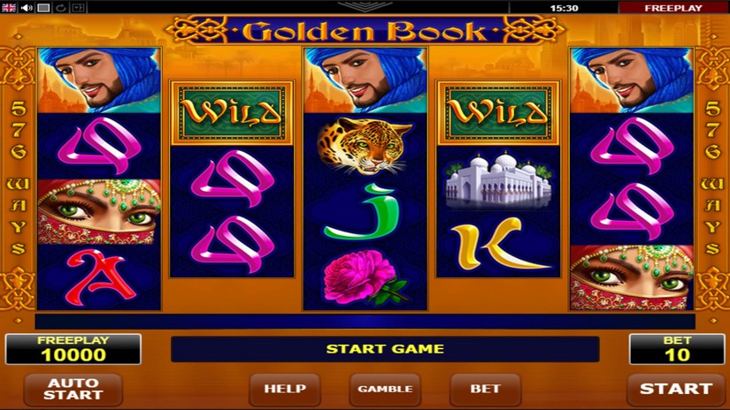 Golden Book slot screen 1