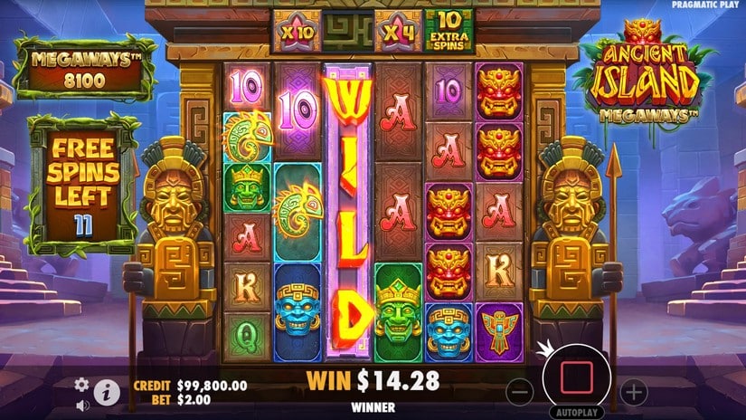 Ancient Island Megaways slot screen 5