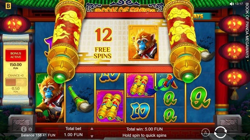 Book of Panda MEGAWAYS slot screen 3