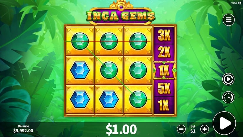Inca Gems slot screen 3