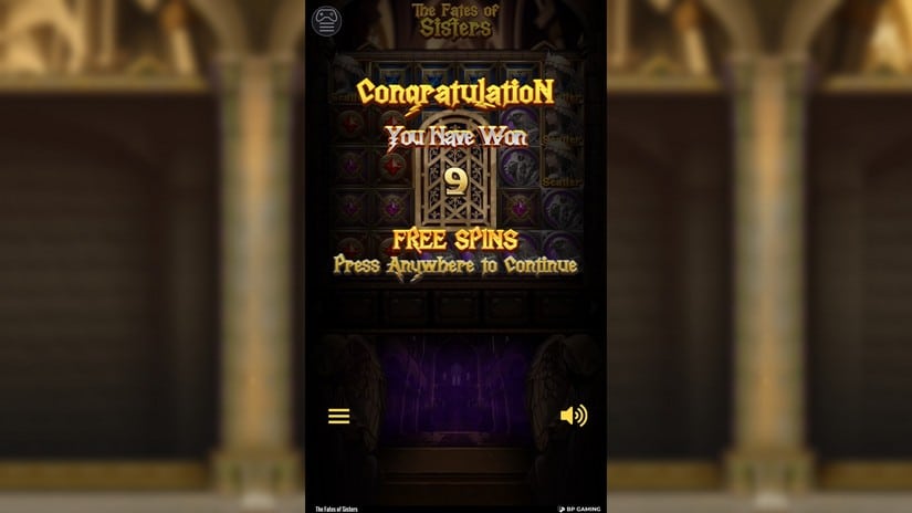 The Fates of Sisters slot screen 3