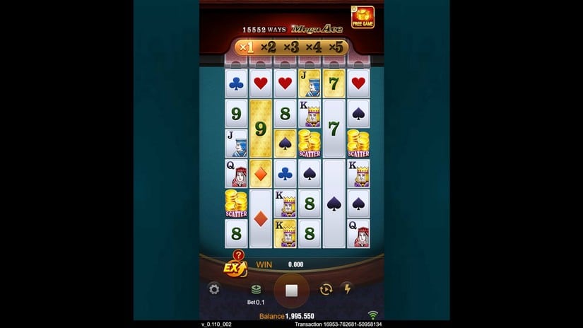 Mega Ace slot screen 2