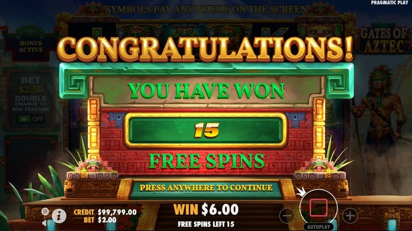 Gates of Aztec slot screen 4