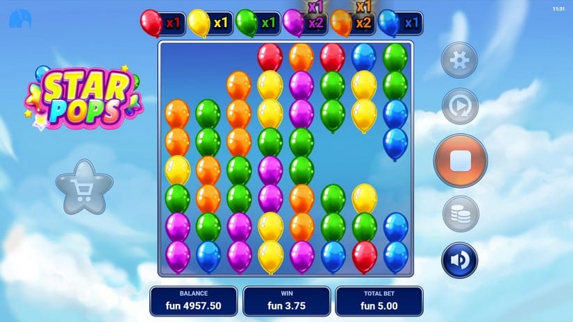 Star Pop slot screen 2
