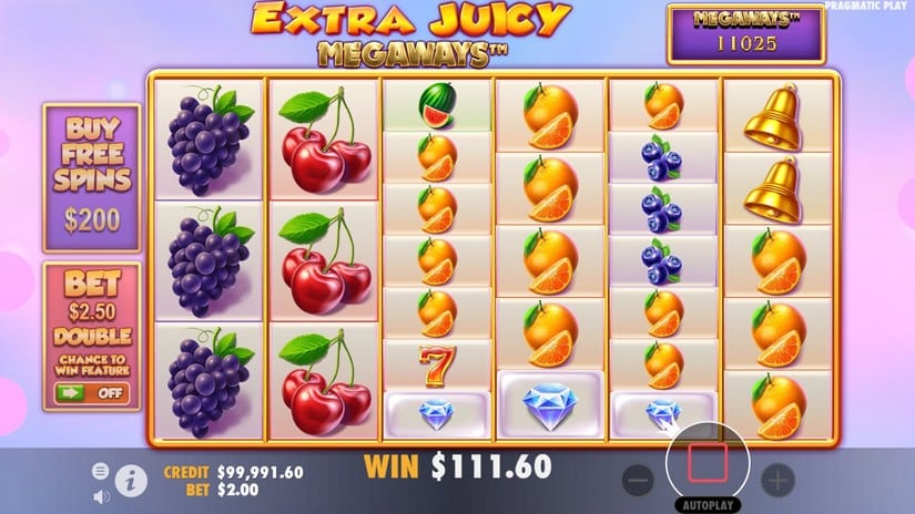 Extra Juicy Megaways slot screen 3