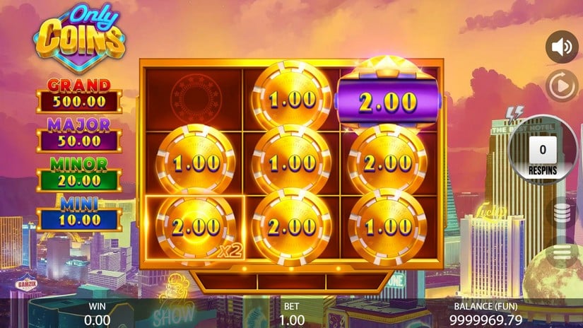 Only Coins slot screen 5