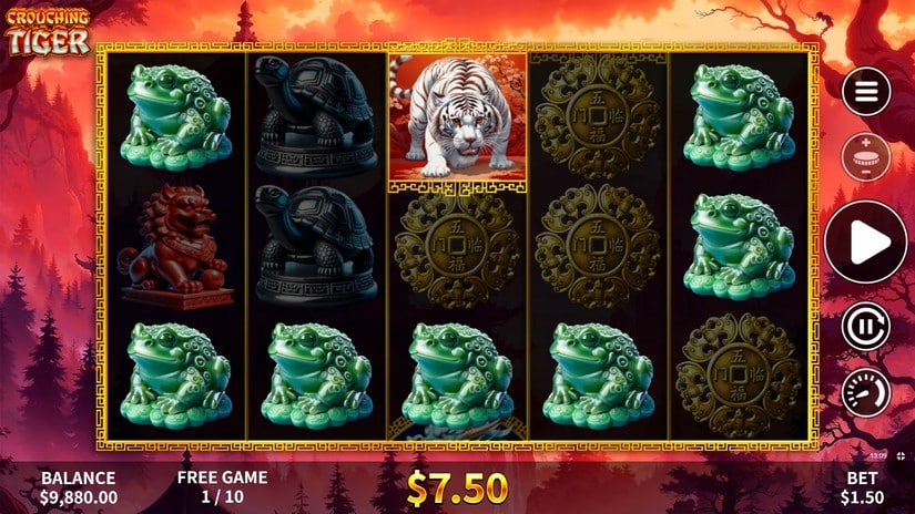 Crouching Tiger slot screen 3