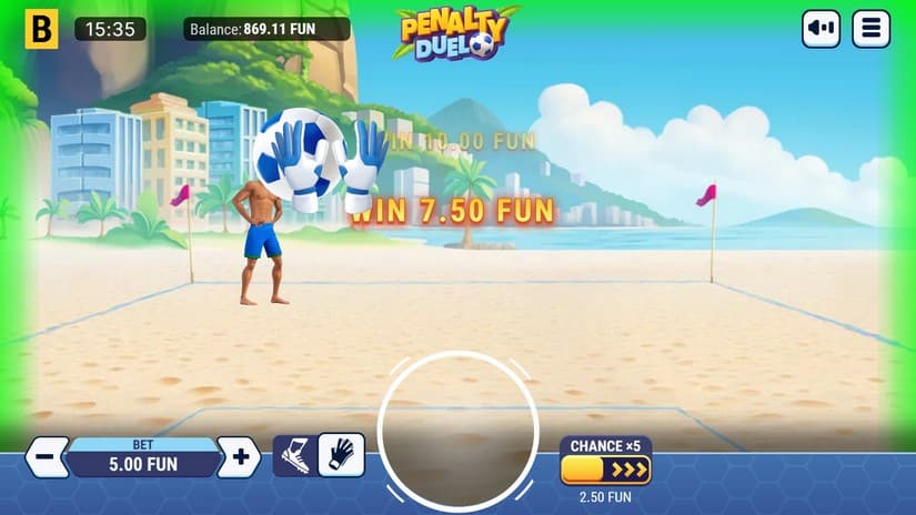 Penalty Duel slot screen 5