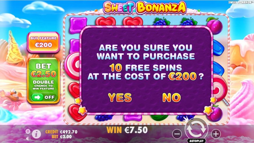 Sweet Bonanza slot screen 2