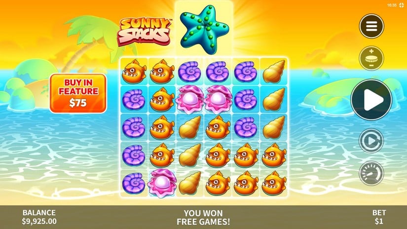 Sunny Stacks slot screen 2