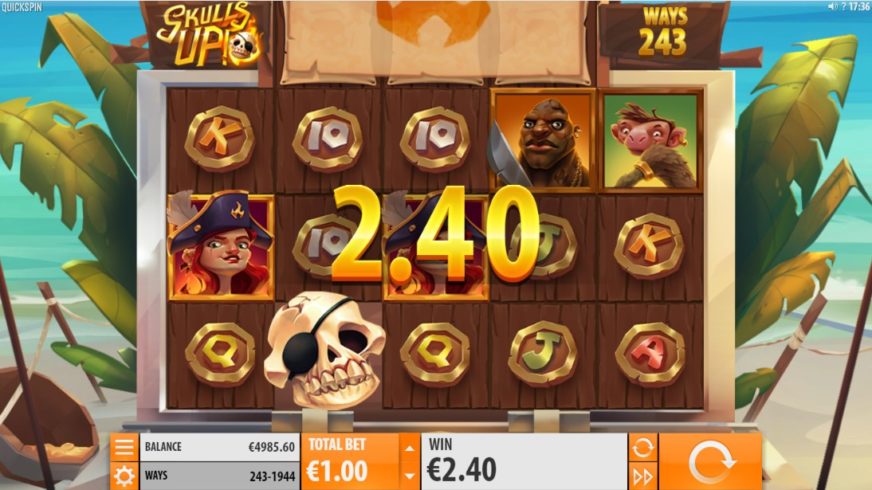 Skulls UP! slot screen 2
