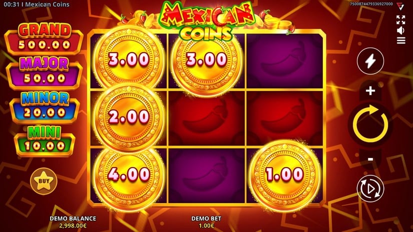 Mexican Coins: Cash Up slot screen 2