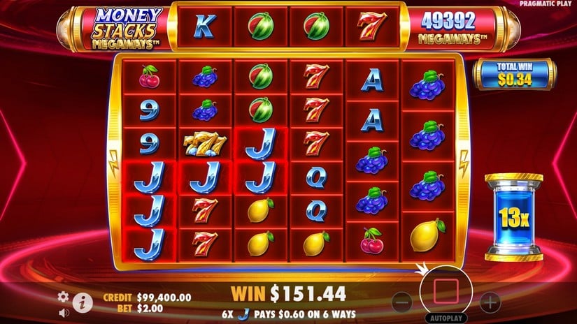 Money Stacks Megaways slot screen 6