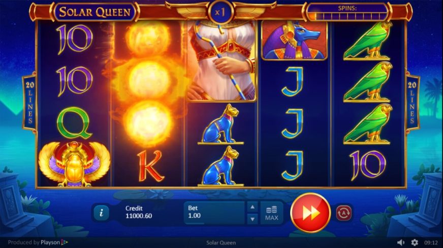 Solar Queen slot screen 2