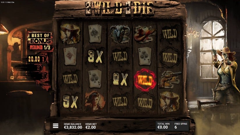 2 Wild 2 Die slot screen 8