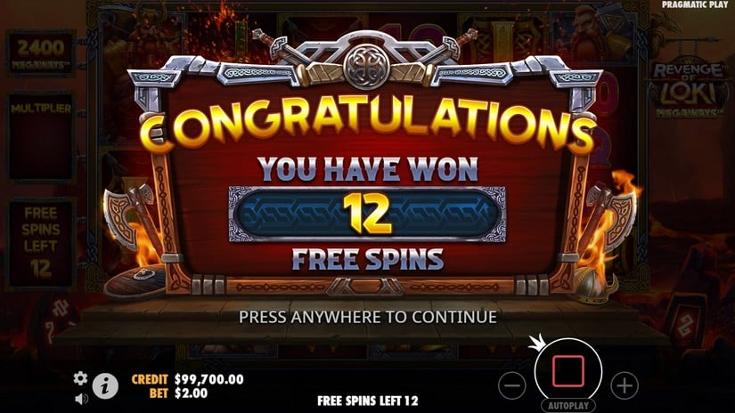 Revenge of Loki Megaways slot screen 3