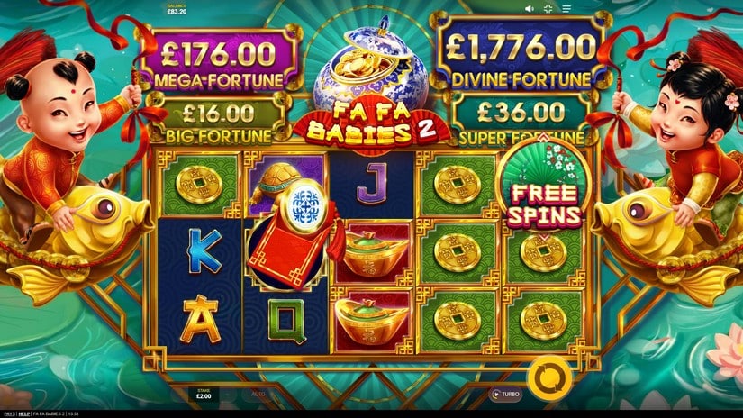 Fa Fa Babies 2 slot screen 2