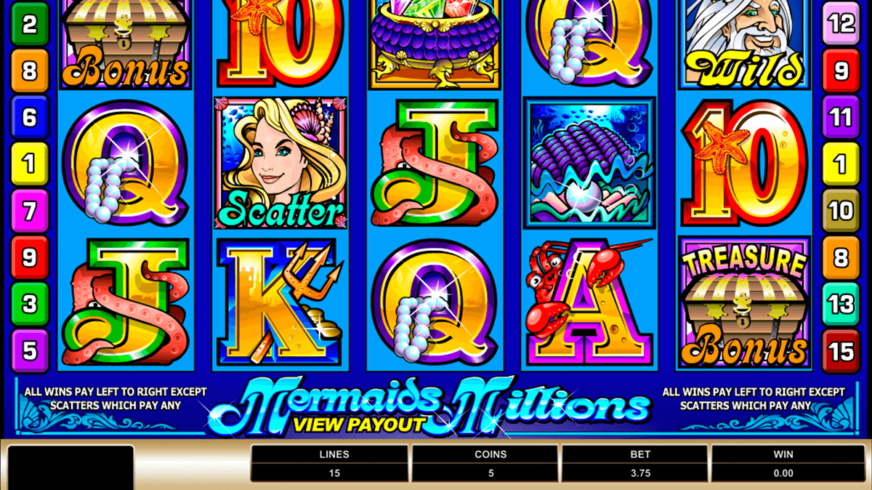 Mermaids Millions slot screen 1