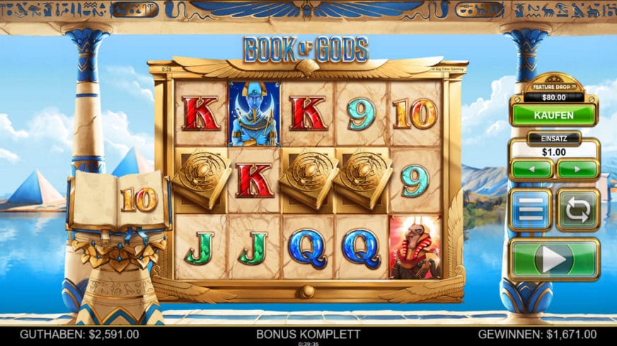 Book of Gods slot screen 2