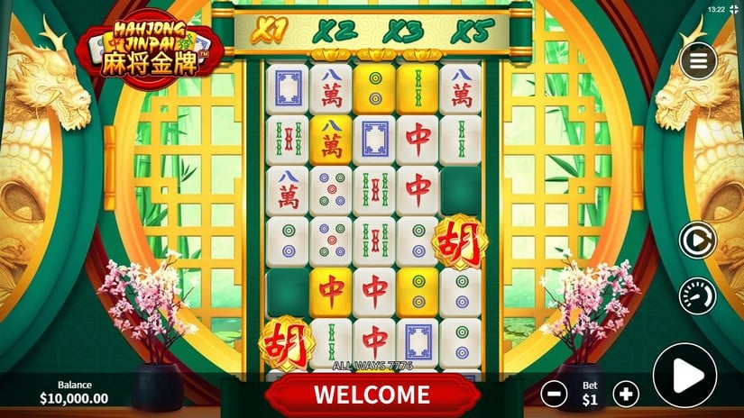 Mahjong Jinpai slot screen 1
