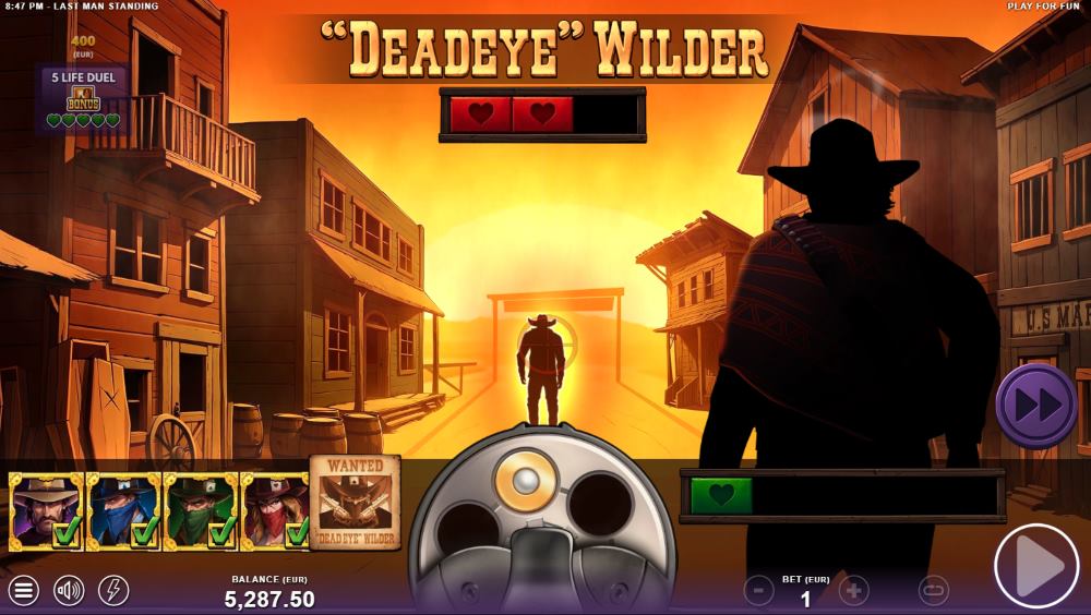 Last Man Standing Bonus Game