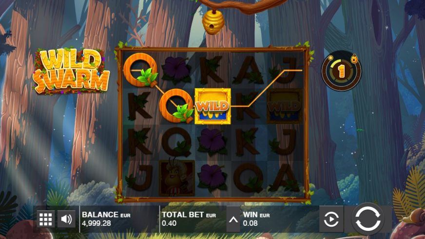 Wild Swarm slot screen 3
