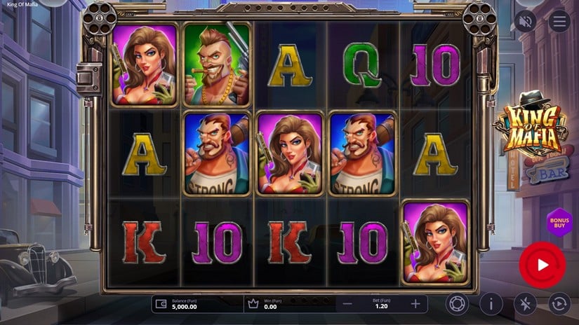 King of Mafia slot screen 1