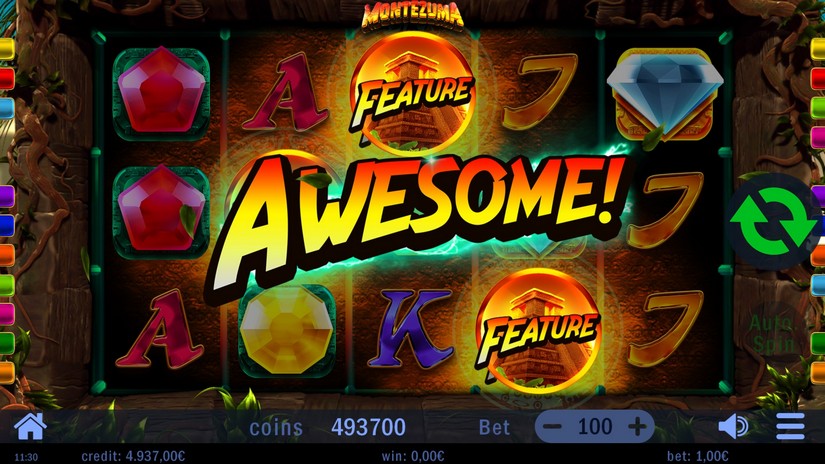 Montezuma slot screen 2