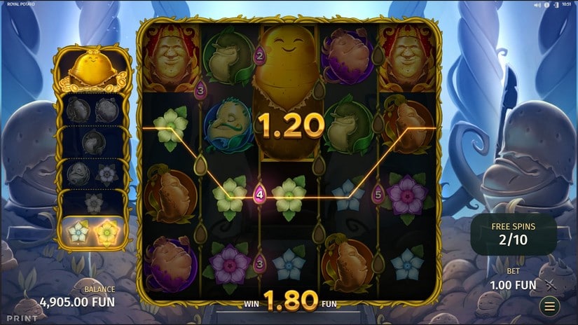 Royal Potato slot screen 4