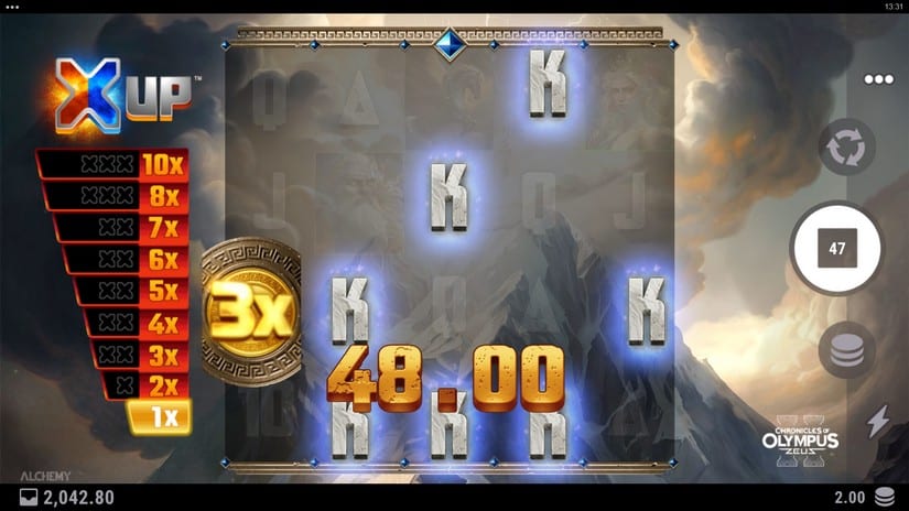 Chronicles of Olympus II – Zeus slot screen 3
