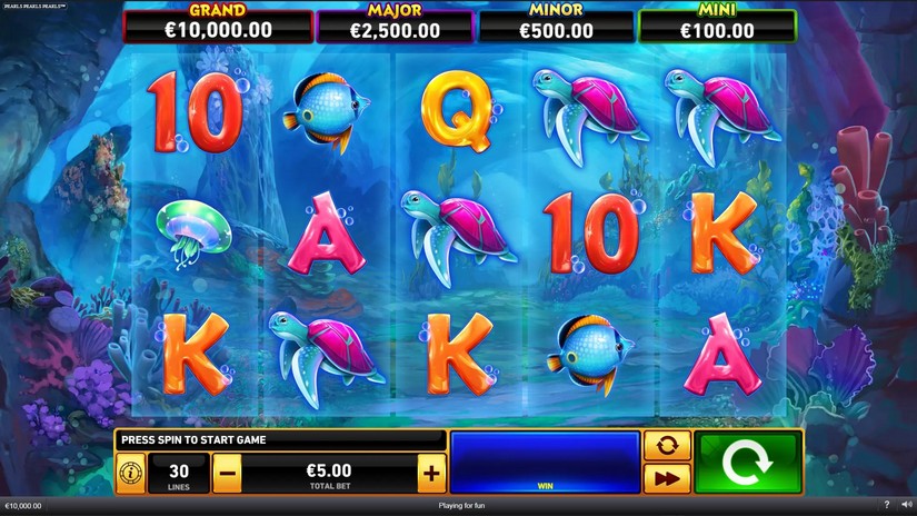 Pearls Pearls Pearls slot screen 2