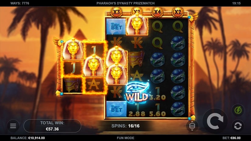 Pharaoh’s Dynasty PrizeMatch slot screen 5