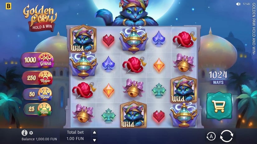 Golden Paw Hold & Win slot screen 2