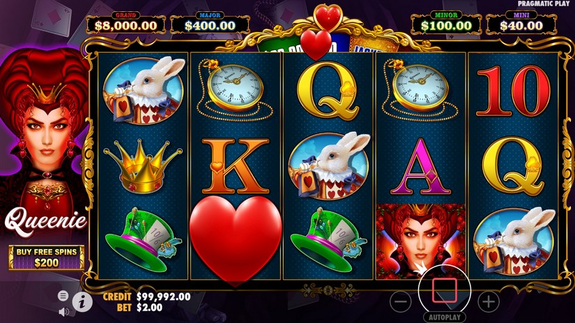 Queenie slot screen 2