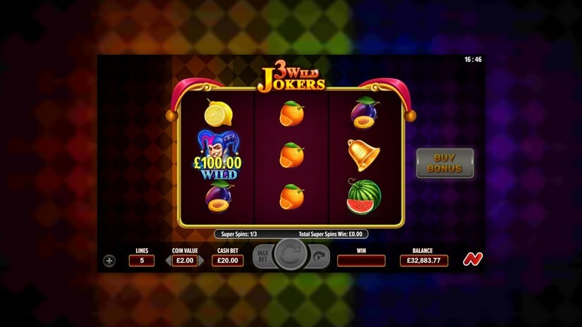 3 Wild Jokers slot screen 4