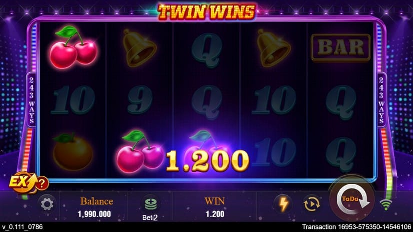 Twin Wins slot screen 2
