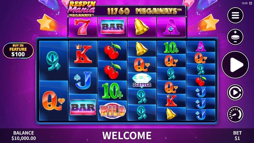 Respin Mania Megaways slot screen 1