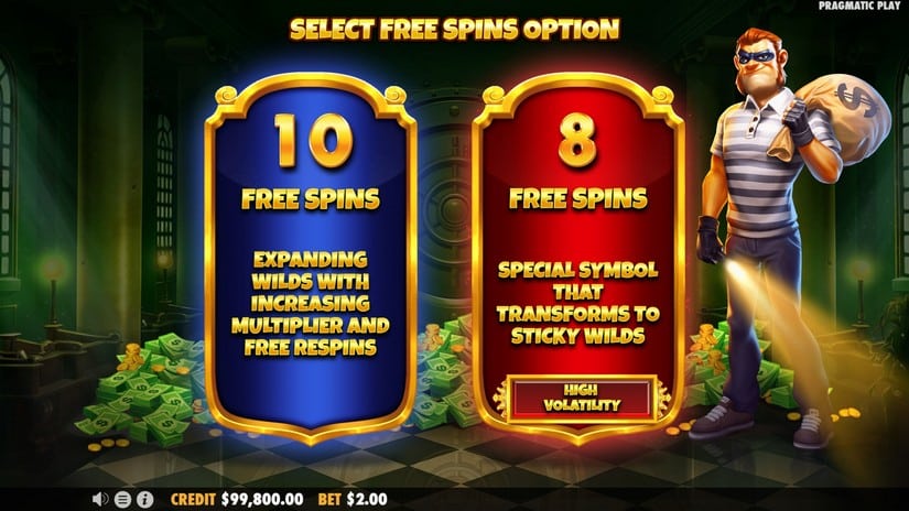 Robber Strike slot screen 3